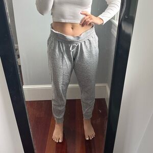 grey joggers